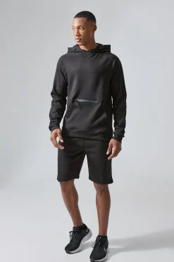 Man Active Tech Hoodie And Shorts Set | BoohooMAN UK