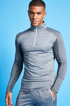 Man Active Tonal 1/4 Zip Tracksuit | BoohooMAN UK