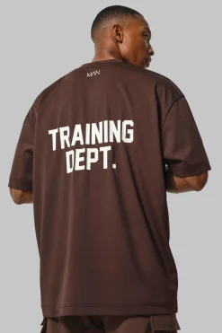 Man Active Training Dept Performance Oversized T Shirt | BoohooMAN UK