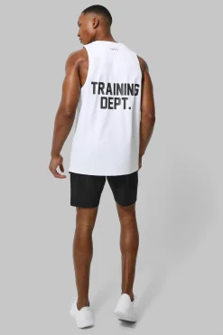Man Active Training Dept Performance Reg Fit Vest | BoohooMAN UK