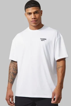 Man Active Training Dept Performance Oversized T Shirt | BoohooMAN UK
