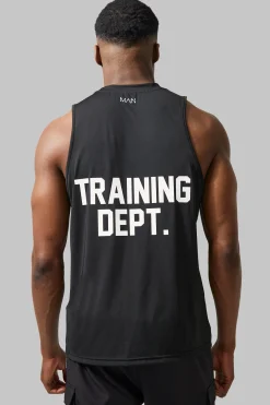 Man Active Training Dept Performance Regular Fit Vest | BoohooMAN UK