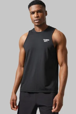 Man Active Training Dept Performance Regular Fit Vest | BoohooMAN UK
