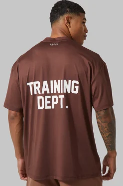 Man Active Training Dept Performance Oversized T Shirt | BoohooMAN UK