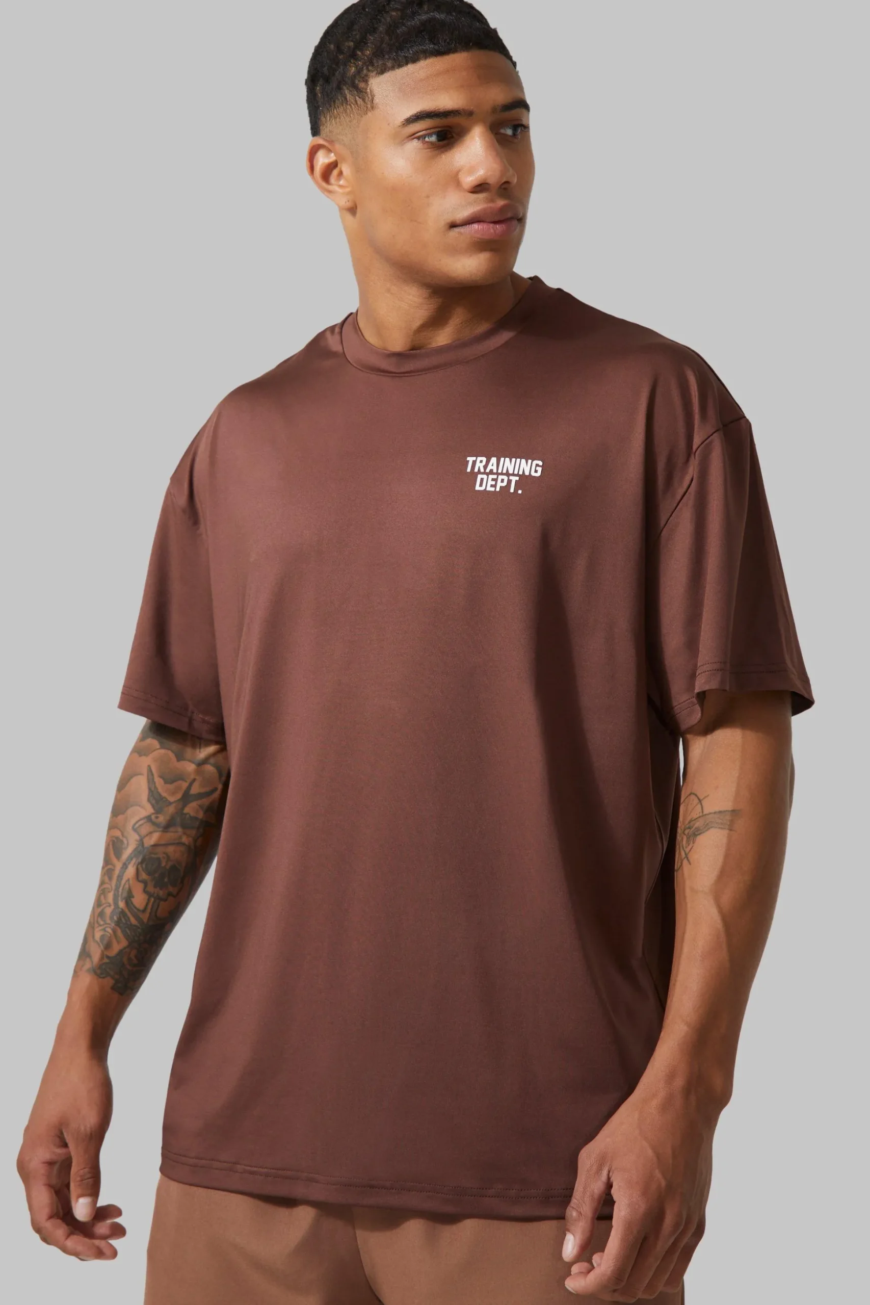 Man Active Training Dept Performance Oversized T Shirt | BoohooMAN UK