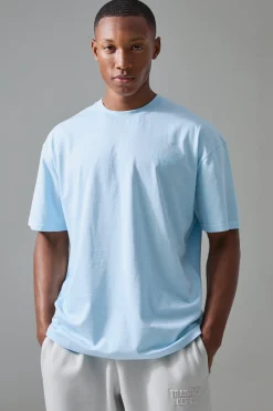 Man Active Training Dept Oversized Embossed T-shirt | BoohooMAN UK
