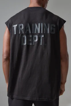 Man Active Training Dept Oversized Tank Top | BoohooMAN UK