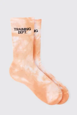 Man Active Training Dept Tie-dye Crew Socks | BoohooMAN UK