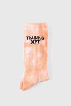 Man Active Training Dept Tie-dye Crew Socks | BoohooMAN UK