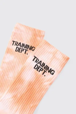 Man Active Training Dept Tie-dye Crew Socks | BoohooMAN UK