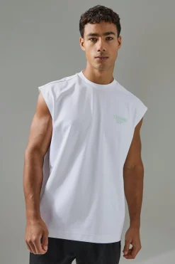 Man Active Training Dept Oversized Performance Tank | BoohooMAN UK