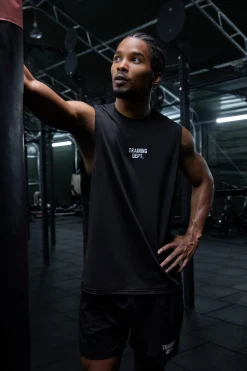 Man Active Training Dept Perforated Performance Tank | BoohooMAN UK