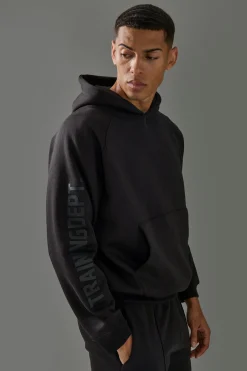 Man Active Training Dept Boxy Hoodie & Slim Jogger Tracksuit | BoohooMAN UK
