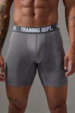 Man Active Training Dept Long 7inch Performance Boxer | BoohooMAN UK