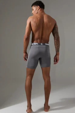Man Active Training Dept Long 7inch Performance Boxer | BoohooMAN UK