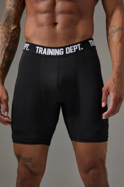 Man Active Training Dept Long 7inch Performance Boxer | BoohooMAN UK