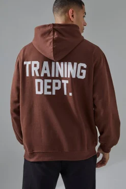 Man Active Training Dept Oversized Hoodie | BoohooMAN UK
