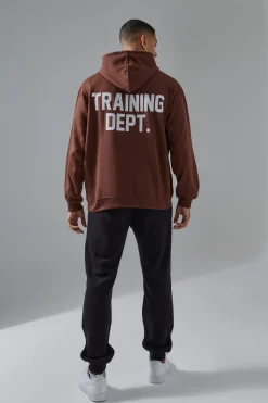 Man Active Training Dept Oversized Hoodie | BoohooMAN UK