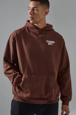 Man Active Training Dept Oversized Hoodie | BoohooMAN UK