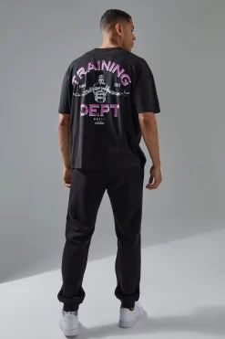 Man Active Training Dept Oversized T-shirt | BoohooMAN UK