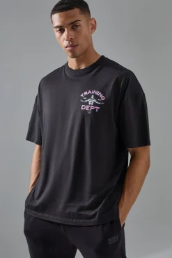 Man Active Training Dept Oversized T-shirt | BoohooMAN UK