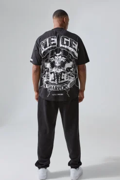 Man Active X Og Gym Oversized Jogger | BoohooMAN UK