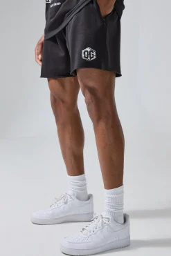 Man Active X OG Gym Regular Fit 5inch Jersey Short | BoohooMAN UK