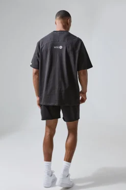 Man Active X OG Gym Regular Fit 5inch Jersey Short | BoohooMAN UK
