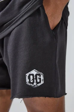 Man Active X OG Gym Regular Fit 5inch Jersey Short | BoohooMAN UK