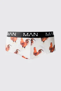 Man Cockerill Printed Briefs | BoohooMAN UK