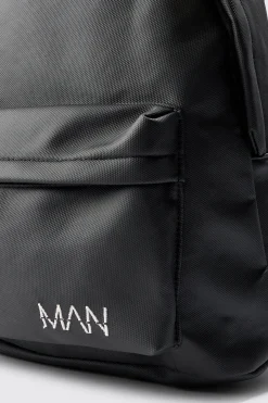 Man Dash Basic Rucksack In Black | BoohooMAN UK