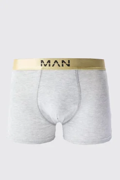 Man Dash Gold Waistband Boxer | BoohooMAN UK