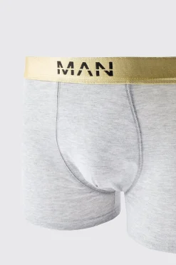 Man Dash Gold Waistband Boxer | BoohooMAN UK