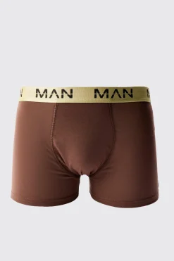 Man Dash Gold Waistband Boxer | BoohooMAN UK