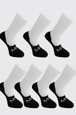 MAN Dash Invisible 7 Pack Socks | BoohooMAN UK
