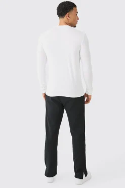 Man Dash Muscle Fit Long Sleeve T-shirt | BoohooMAN UK
