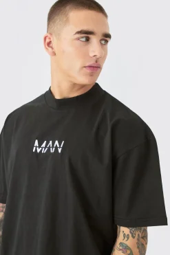 Man Dash Oversized Heavyweight T-shirt | BoohooMAN UK