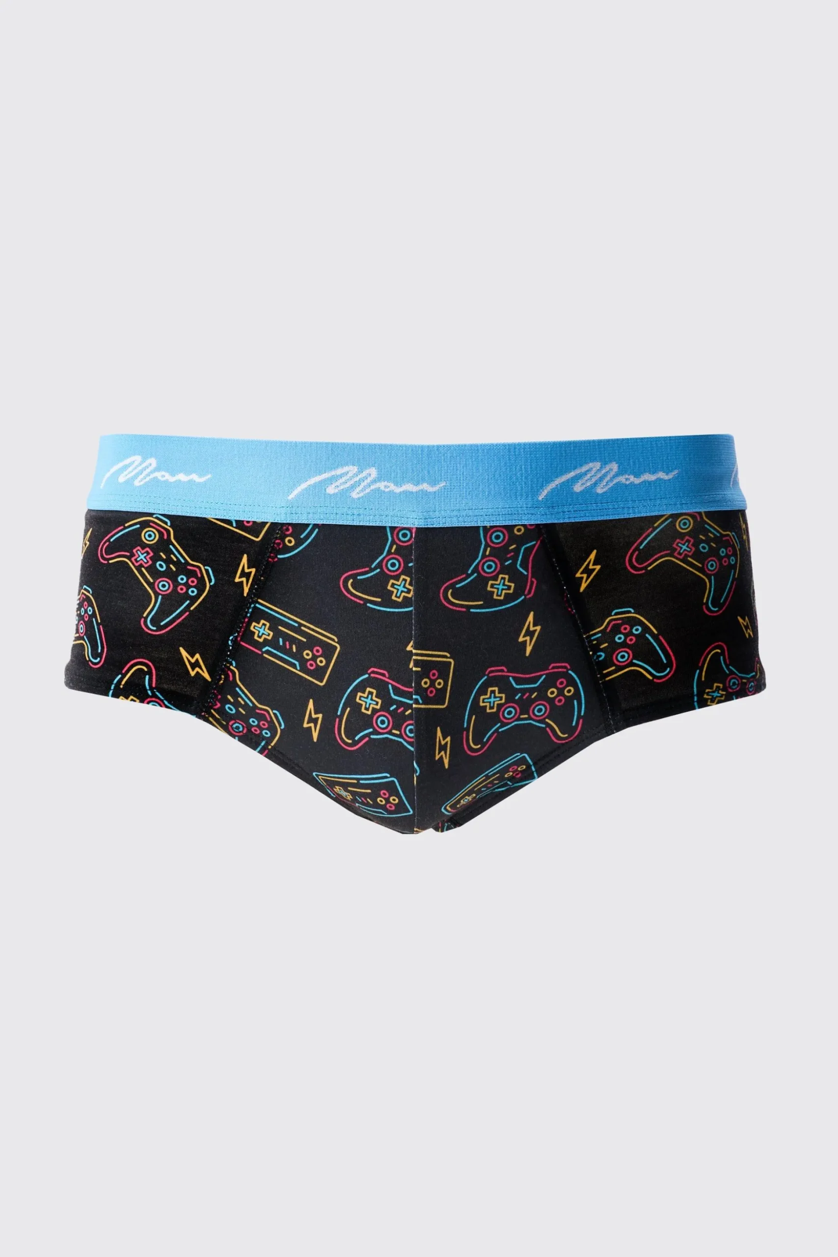 Man Gaming Printed Briefs | BoohooMAN UK