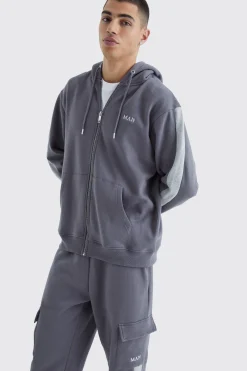 Man Gold Hoodie And Cargo Jogger Set | BoohooMAN UK