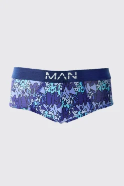 Man Graffiti Briefs | BoohooMAN UK