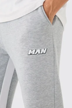 Man Gusset Contrast Stitch Jogger | BoohooMAN UK