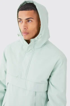 Man Overhead Hooded Parka | BoohooMAN UK