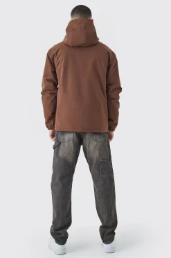Man Overhead Hooded Parka | BoohooMAN UK