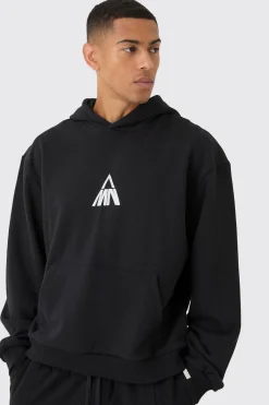Man Oversized Boxy Heavyweight Hoodie | BoohooMAN UK