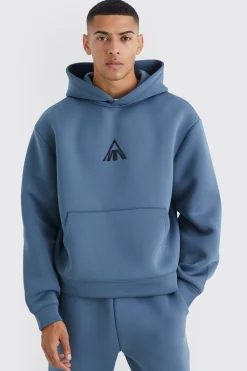 Man Oversized Boxy Scuba Hoodie | BoohooMAN UK