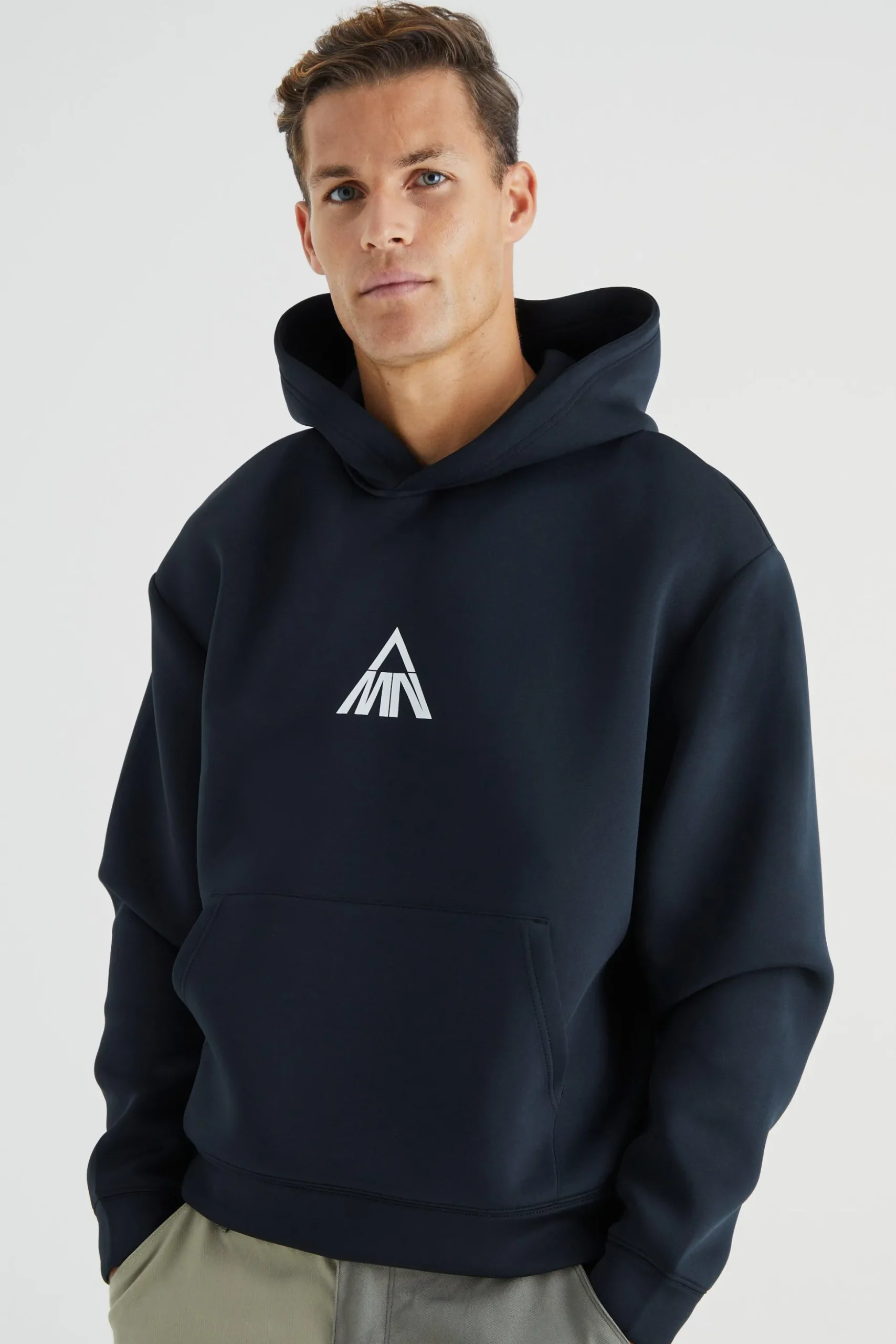 Man Oversized Boxy Scuba Hoodie | BoohooMAN UK