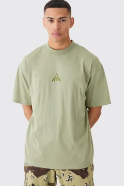 Man Oversized Extended Neck T-shirt | BoohooMAN UK