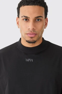 Man Oversized Extended Neck T-shirt And Relaxed Short Set | BoohooMAN UK