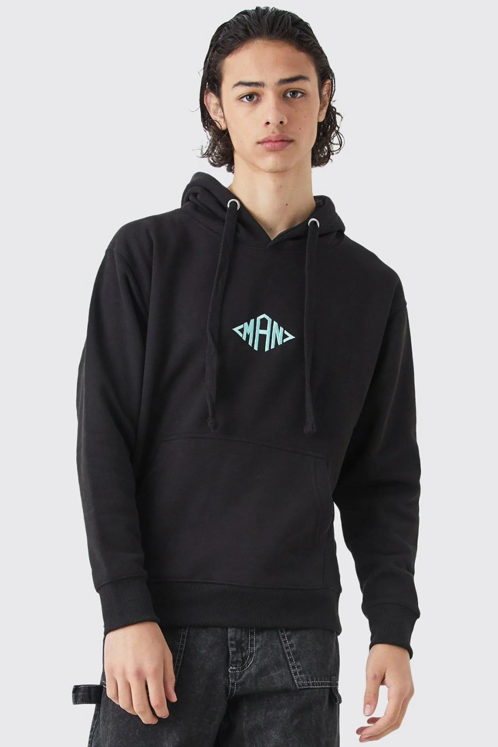Man Oversized Heavyweight Hoodie | BoohooMAN UK