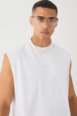 Man Oversized Tank And Jacquard Shorts Set | BoohooMAN UK